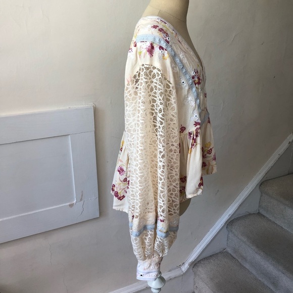 SOLD Free People Boogie All Night Lace Sleeve - Picture 6 of 8